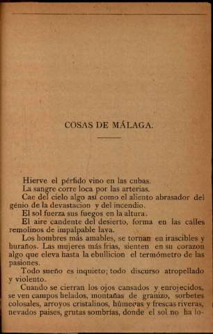 Cosas de Málaga