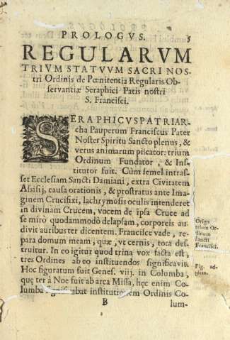 Prologvs Regularvm trivm statvvm Sacri Nostri Ordinis 