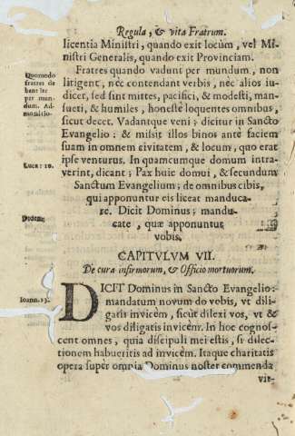 Capitvlvm VII. De cura infirmorum, et Officio mortuorum
