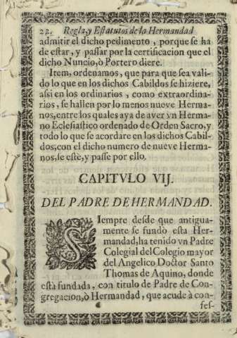 Capitvlo VII. Del padre de hermandad