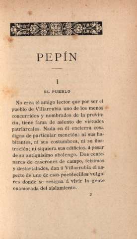 I. El pueblo
