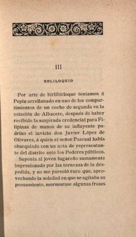 III. Soliloquio