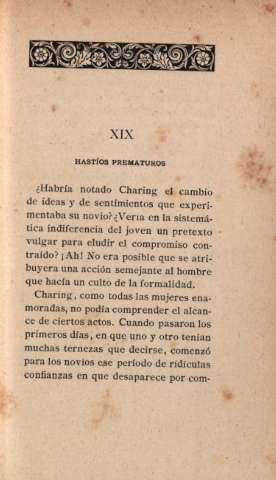 XIX. Hastíos prematuros