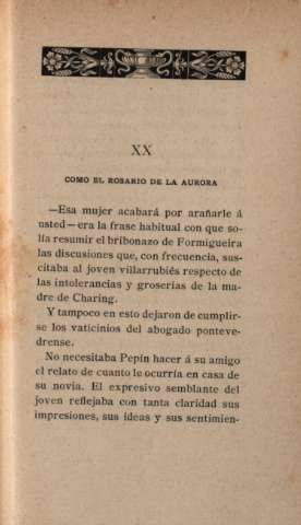 XX. Como rosario de la Aurora