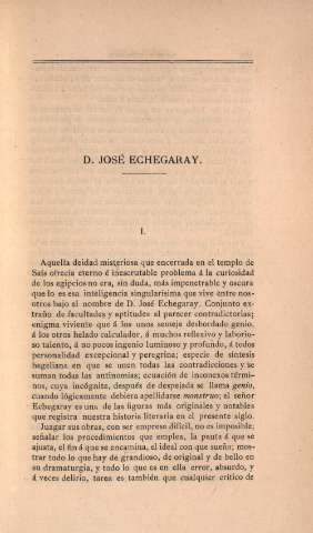 D. José Echegaray