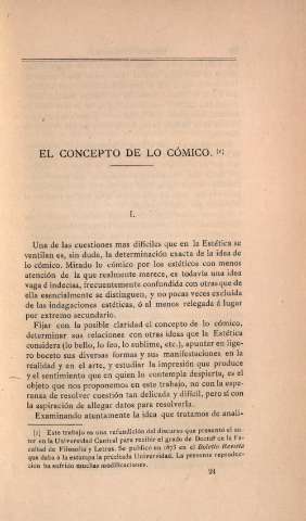 El concepto de lo cómico
