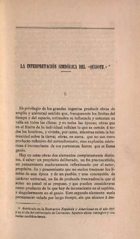 La interpretación simbólica del 