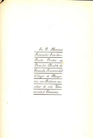 Señor Don Mariano Fernández Sánchez-Puerta