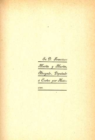 Señor Don Francisco Martín y Martín