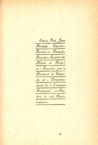 Señor Don Juan Hurtado Sánchez