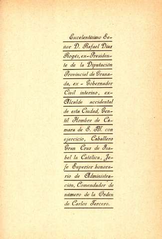 Excelentísimo Señor Don Rafael Díaz Rogés