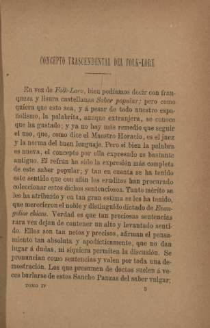 Concepto trascendental del folk-lore