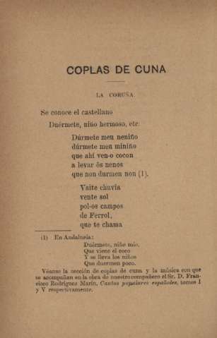 Coplas de cuna