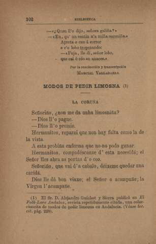 Modos de pedir limosna