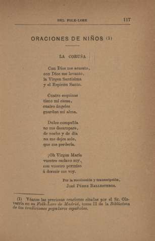 Oraciones de niños