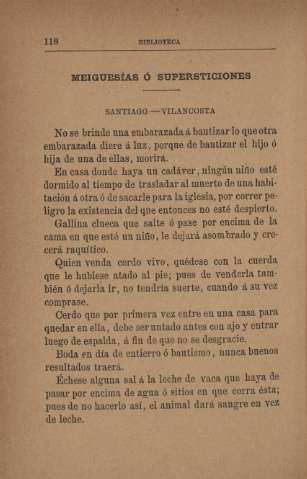 Meigusías ó supersticiones