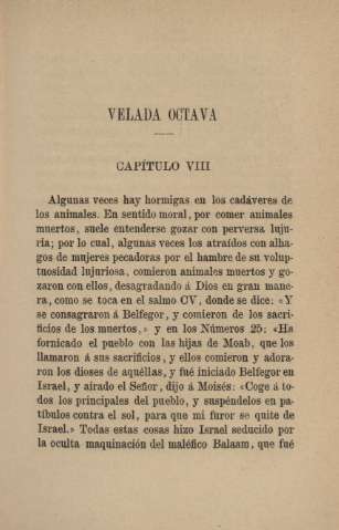 Velada octava. Capítulo VIII