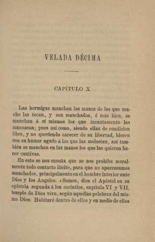 Velada décima. Capítulo X