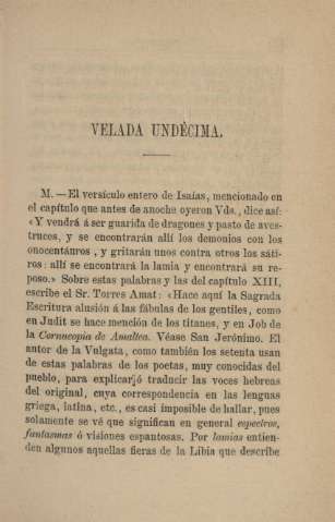 Velada undécima