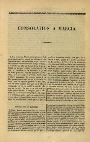 Consolation a Marcia