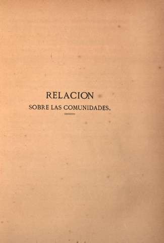 Relacion sobre las comunidades