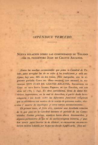 Apéndice Tercero