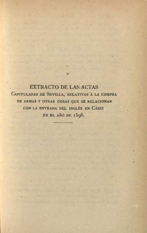 Extracto de las actas Capitulares de Sevilla...