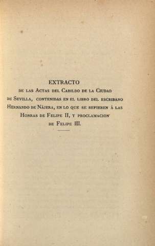Extracto de las Actas del Cabildo de la ciudad de Sevilla...