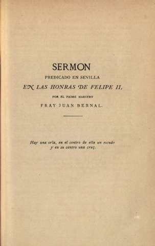 Sermon predicado en Sevilla en las honras de Felipe II...