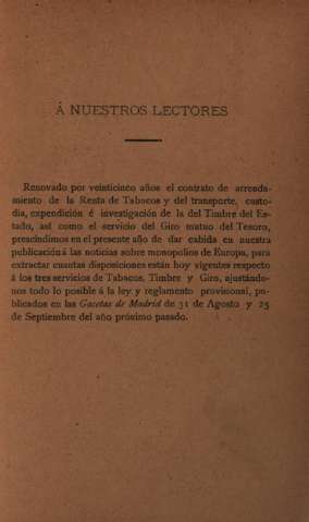 Á nuestros lectores
