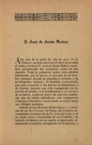 D. José de Jesús Muñoz