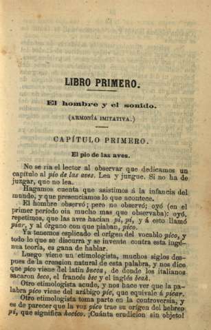 Libro Primero. El hombre y el sonido