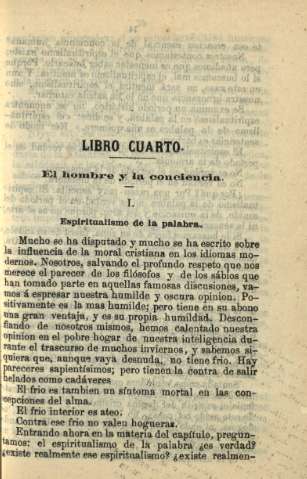Libro Cuarto. El hombre y la conciencia