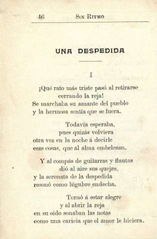 Una despedida