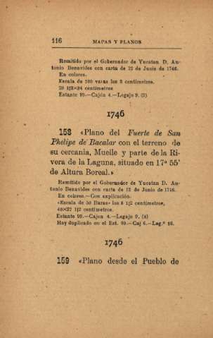 1746. Plano del Fuerte de San Phelipe de Bacalar