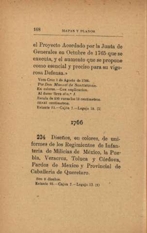 1766. Diseños, en colores, de uniformes de los Regimientos de Infanteria ...