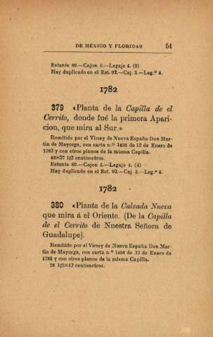 1782. Planta de la Capilla de el Cerrito