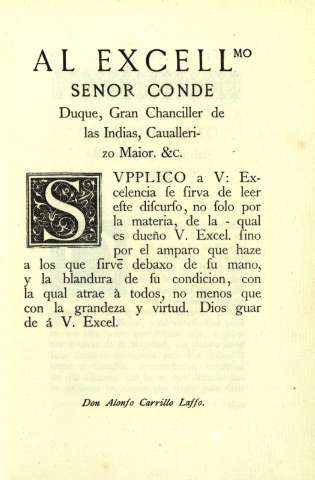 Al Excellmo señor conde Duque...
