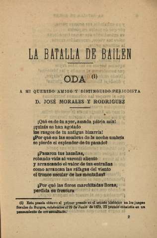 La Batalla de Bailen