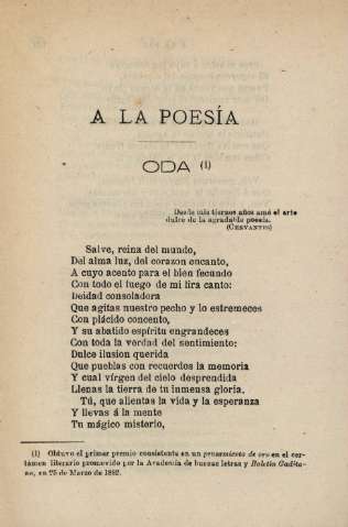 A la poesía