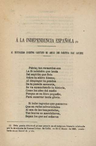 Á la independencia española
