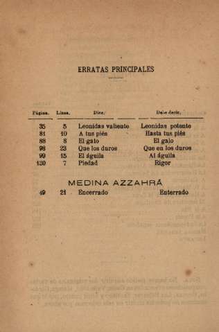 Erratas principales