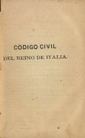 Codigo civil del reino de italia