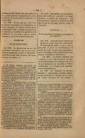 Titulo III. De las donaciones