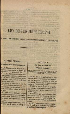 Ley de 8 de Julio de 1874