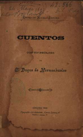 Pedro de Alcalá Zamora. Cuentos...