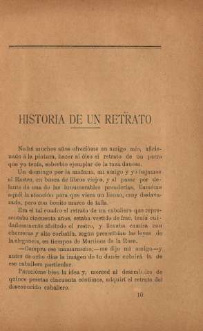 Historia de un retrato