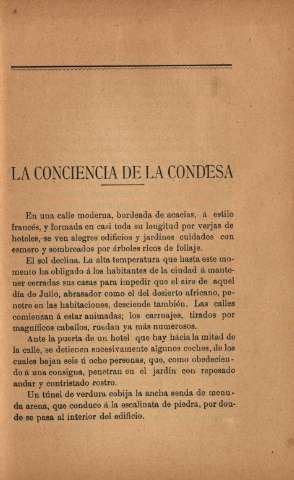 La conciencia de la Condesa