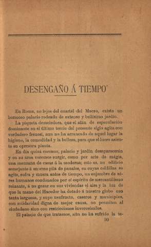 Desengaño á tiempo