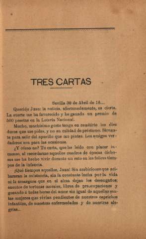 Tres cartas